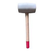 Киянка резиновая с деревянной рукояткой 1200 гр, белая,  &quot;Maximum&quot; MX 15562