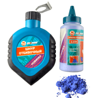 Набор для разметки: малярный шнур 10 м + краска разметочная 110 гр., &quot;Maximum&quot; MX 05051