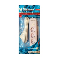 Удлинитель с заземлением 3 м, 3 розетки, 2 USB порта, Type C, &quot;MAXIMUM&quot; MX 12486 (2585) оптом