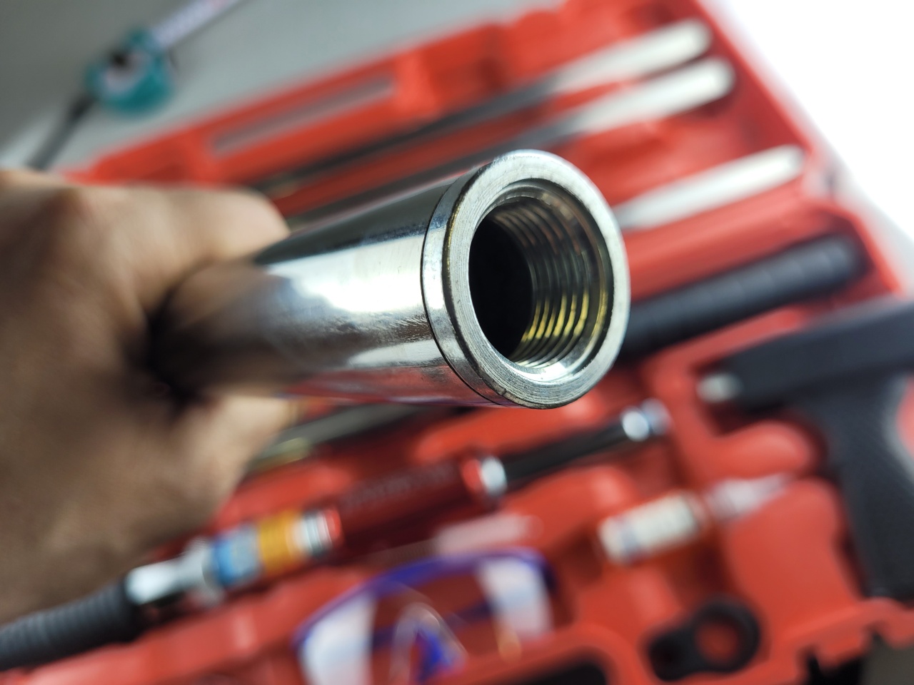 пороховой монтажный пистолет с удлинителями до 3,4 м, кейс, &quot;maximum&quot; mx 17139 (3529) оптом