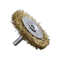 Щетка для дрели плоская  50 мм, 2&quot;, латунированная, волнистая проволока,&quot;MAXIMUM&quot; MX 17825 оптом