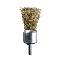 Щетка для дрели  чашечная 25 мм, 1&quot;, волнистая, латунированная, &quot;MAXIMUM&quot; MX 17924 оптом
