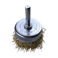 Щетка для дрели чашечная 50 мм, 2&quot;, волнистая, латунированная, &quot;MAXIMUM&quot; MX 17795 оптом