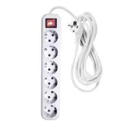 Удлинитель 5 м, 6 розеток, &quot;MAXIMUM&quot; 312 MX 13681